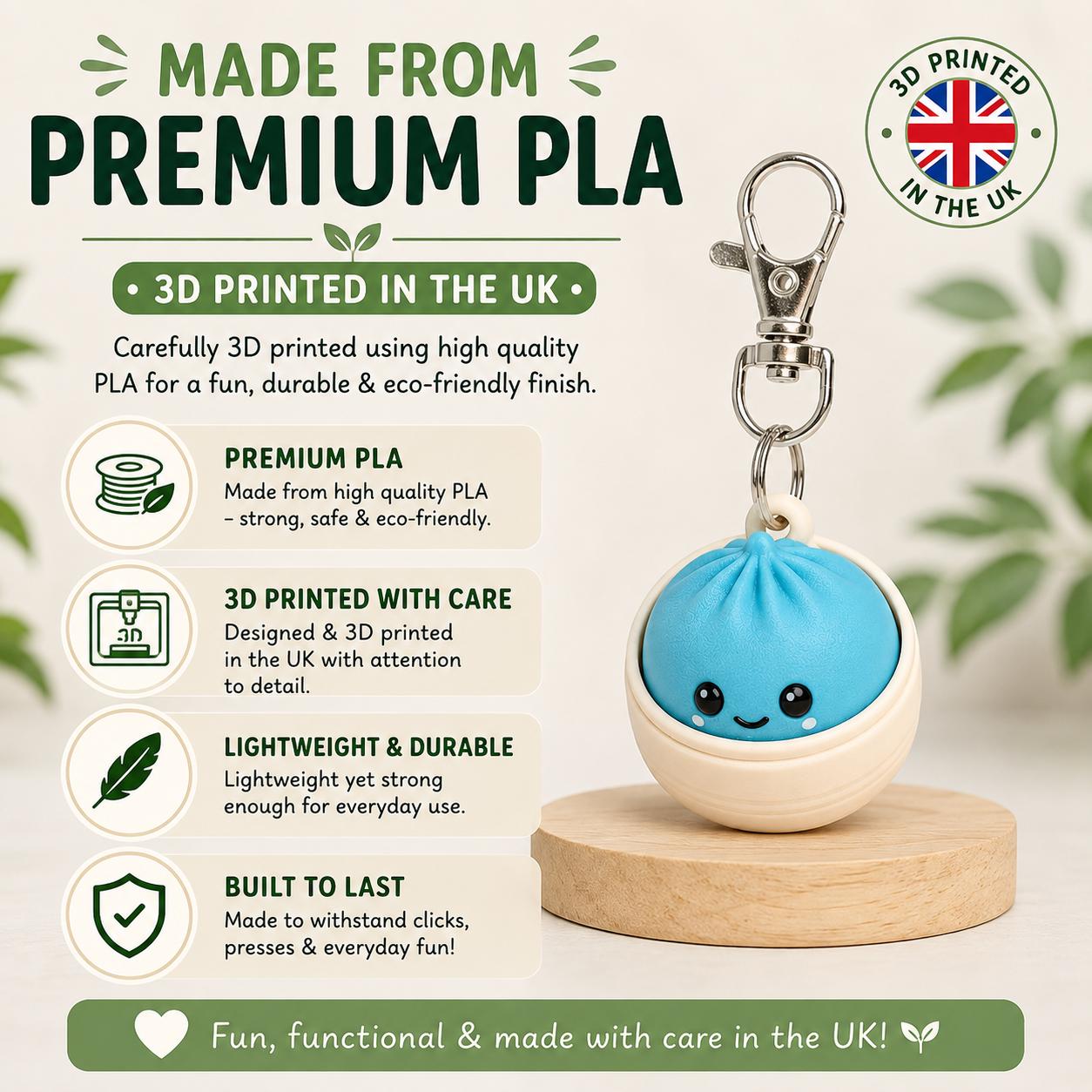Dumpling Fidget Clicker | Desk Fidget | Gift