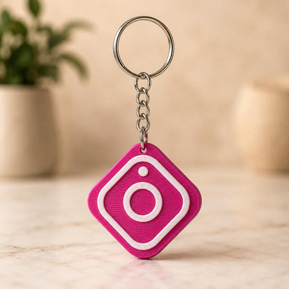 Personalised Instagram NFC Keyring | Tap to Follow Social Media Tag | UK Made