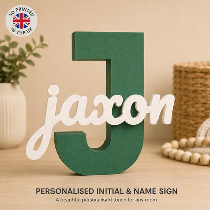 Personalised 3D Initial Name Sign | Home Decor | Kids Bedroom | Nursery Plaque
