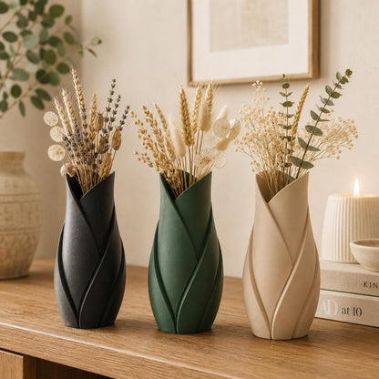 Tulip Leaf Vase | Modern Dried Flower Vase | Home Decor Gift