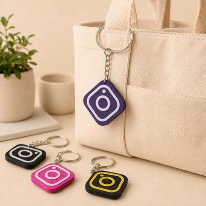 Personalised Instagram NFC Keyring | Tap to Follow Social Media Tag | UK Made