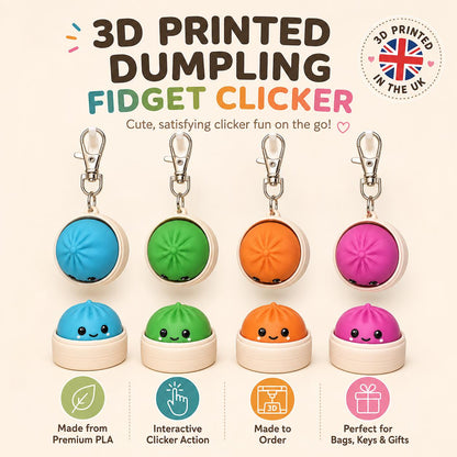 Dumpling Fidget Clicker | Desk Fidget | Gift